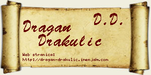 Dragan Drakulić vizit kartica